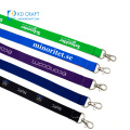 Wholesale personalized blank polyester badge neck straps blank key printing custom lanyard with buckle adjustable